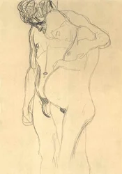 Schwangere mit Mann nach links